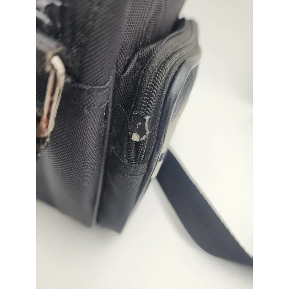 Vintage 80s Minolta Camera Bag Black Padded 2 Pocket Crossbody Strap